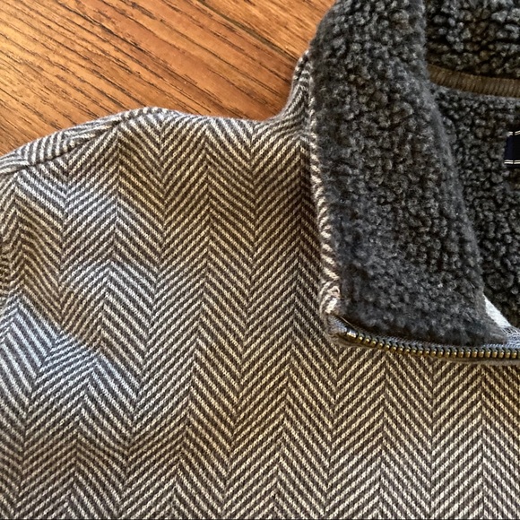 Lands End Men’s Pullover Sweater Medium Zip 38 40 - Picture 4 of 9